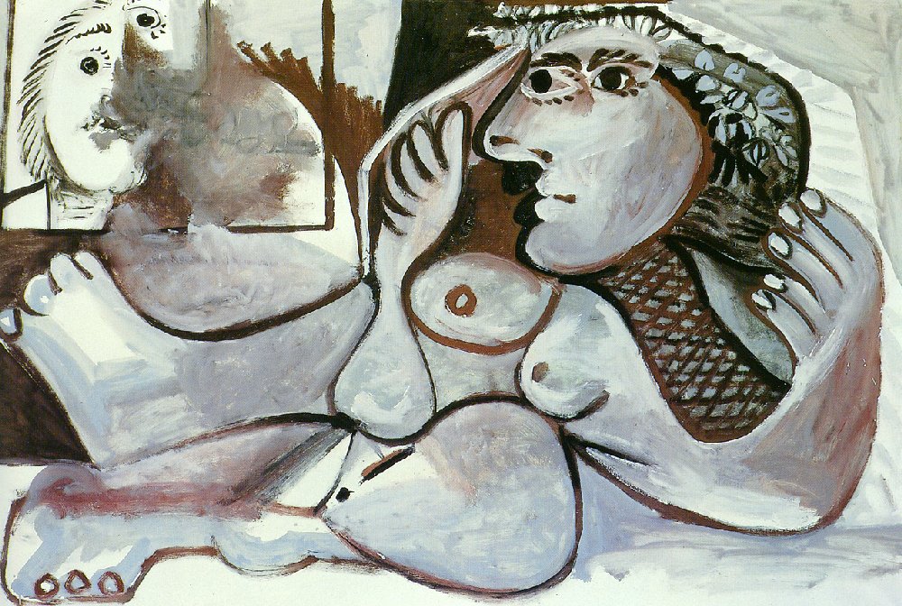 Picasso Reclining Nude with wreath 1970